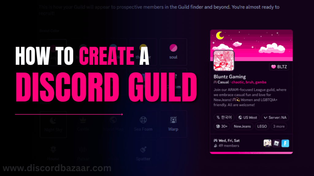 Create Discord Guild